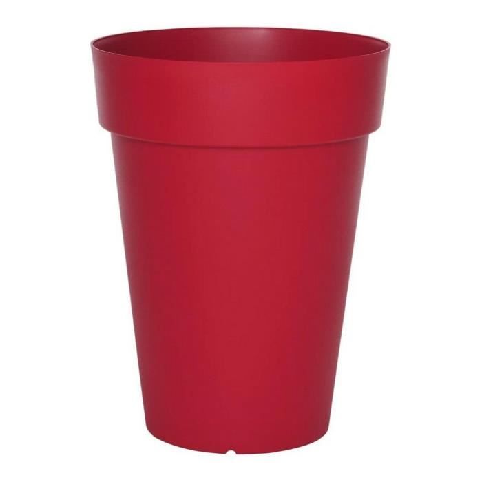 RIVIERA Flowerpot - Soleilla Round - Ø 39 x H 52 cm - Red