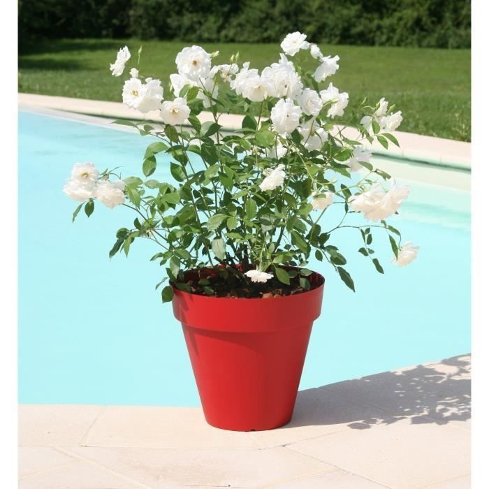 Riviera Flower Pot - Round - Ø 60 x 53.6 cm - Red