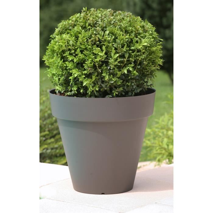RIVIERA Flowerpot - Soleilla Round - Ø 59 x H 53.6 cm - Glittery Grey