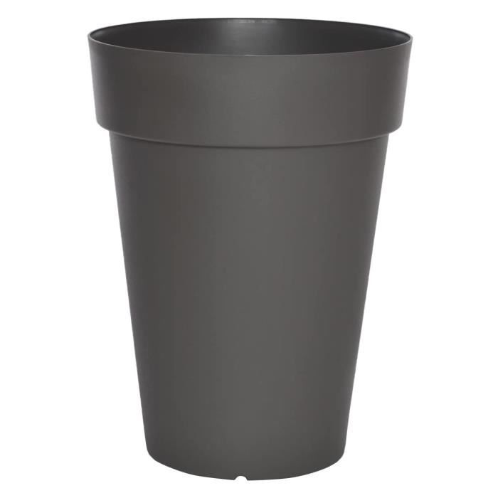 RIVIERA Flower pot - Soleilla Round - Ø 50 x 66 cm - Glittery grey