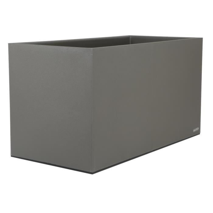 RIVIERA Flower box - Granite - 80x40 cm - Grey