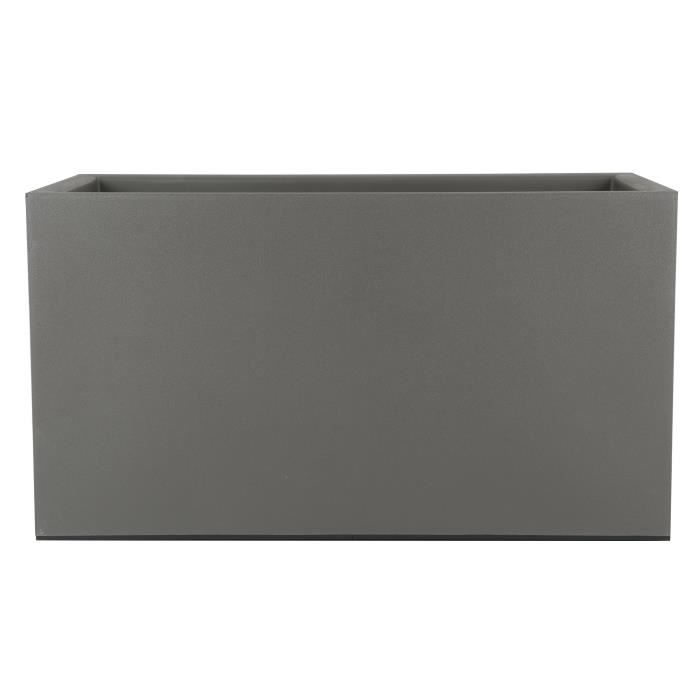 RIVIERA Flower box - Granite - 80x40 cm - Grey