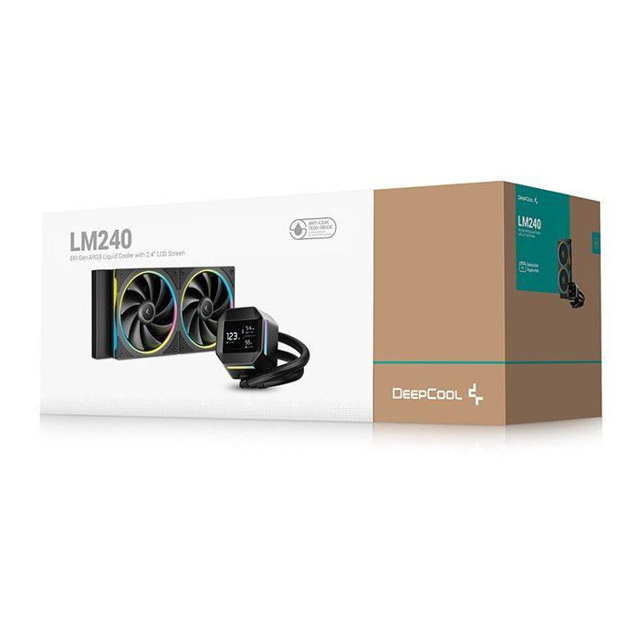 DEEPCOOL - R-LM240-BKDMMC-1 - Watercooling - 240 mm AIO - 2.4-inch IPS Screen - Black 6th