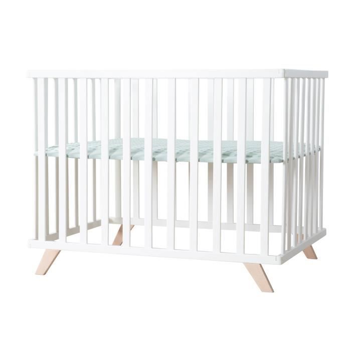 ROBA Baby Playpen - 75 x 100 cm - 'Lil Planet' Playmat - White