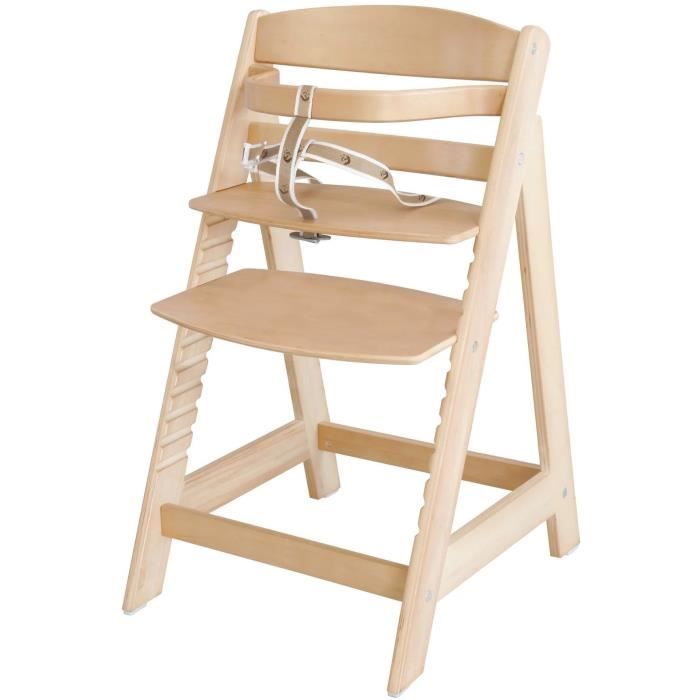 ROBA Sit Up III Convertible High Chair - Height Adjustable - Wood - Natural