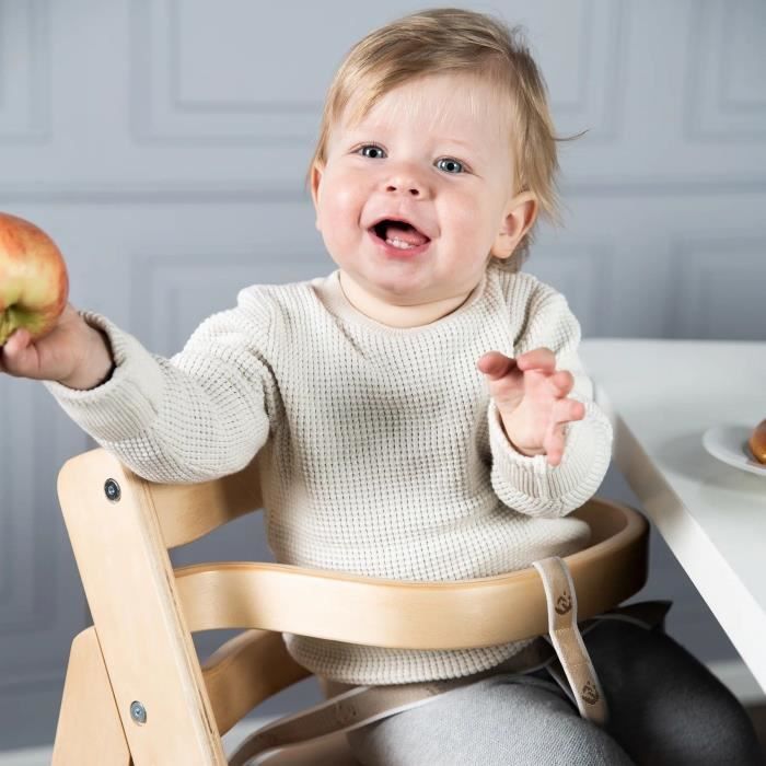 ROBA Sit Up III Convertible High Chair - Height Adjustable - Wood - Natural
