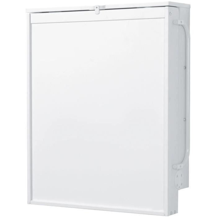 ROBA Wall-Mounted Folding Changing Table - Waterproof Mattress Included - White Lacquered Wood
