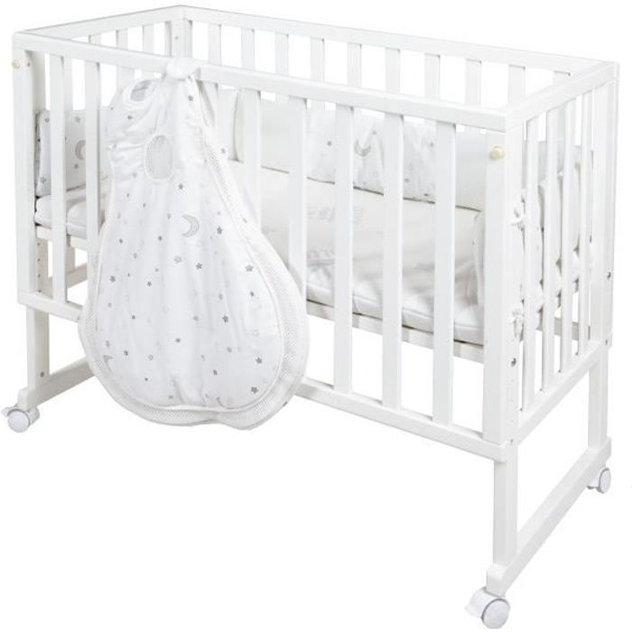 3-in-1 Co-Sleeping Crib - ROBA - SAFE ASLEEP - 'Sternenzauber' Equipment Included - White
