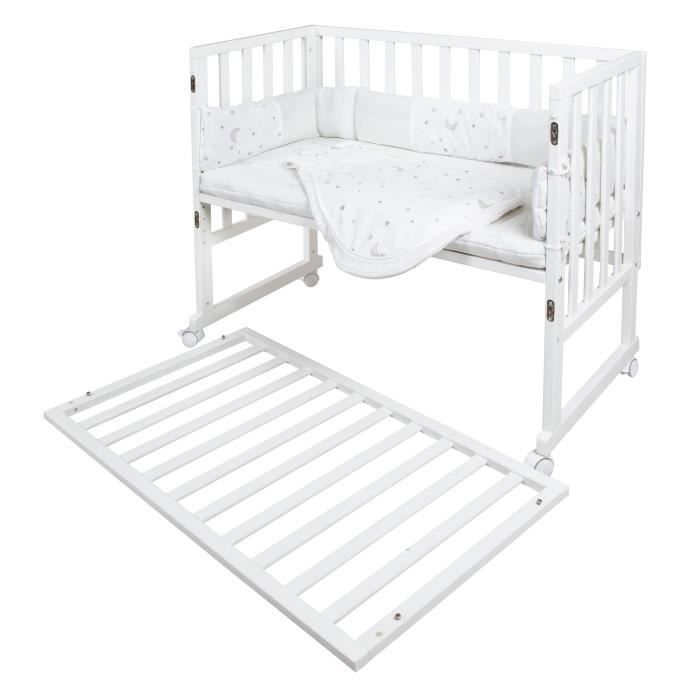 3-in-1 Co-Sleeping Crib - ROBA - SAFE ASLEEP - 'Sternenzauber' Equipment Included - White