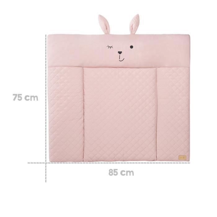 ROBA Changing Mat - Lily Rosa Rabbit Face - 85 x 75 cm