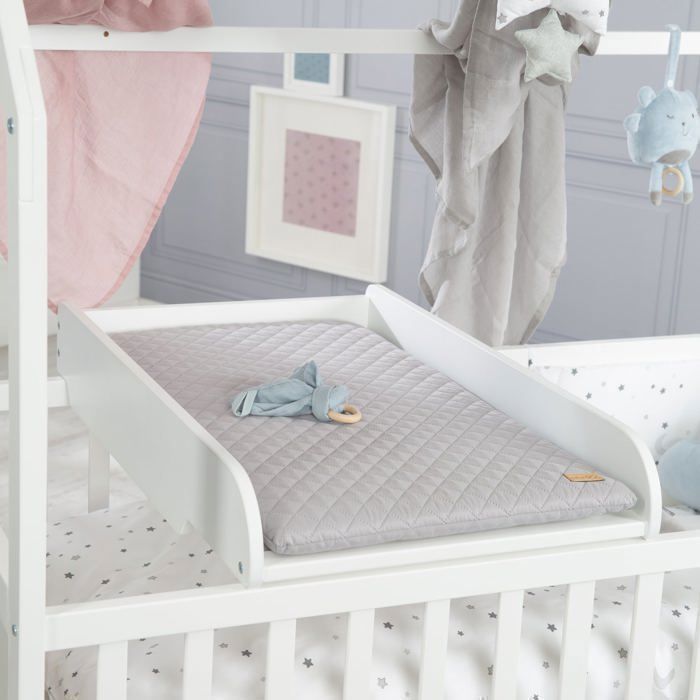 ROBA Changing Table + 'Roba Style' Mattress - White/ Grey