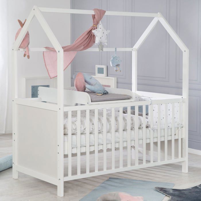 ROBA Changing Table + 'Roba Style' Mattress - White/ Grey