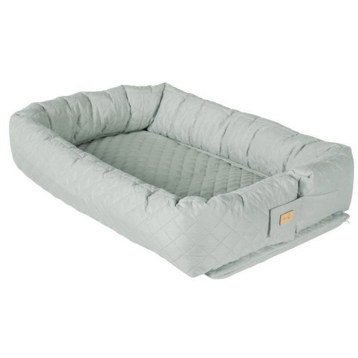 3-in-1 Baby Nest - ROBA - Travel cot, cot bumper or changing mat - Frosted Green