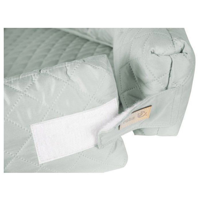 3-in-1 Baby Nest - ROBA - Travel cot, cot bumper or changing mat - Frosted Green