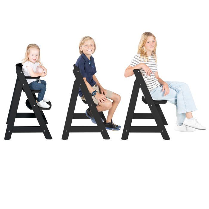 ROBA Convertible High Chair - Black - From 6 Months up to 70 kg