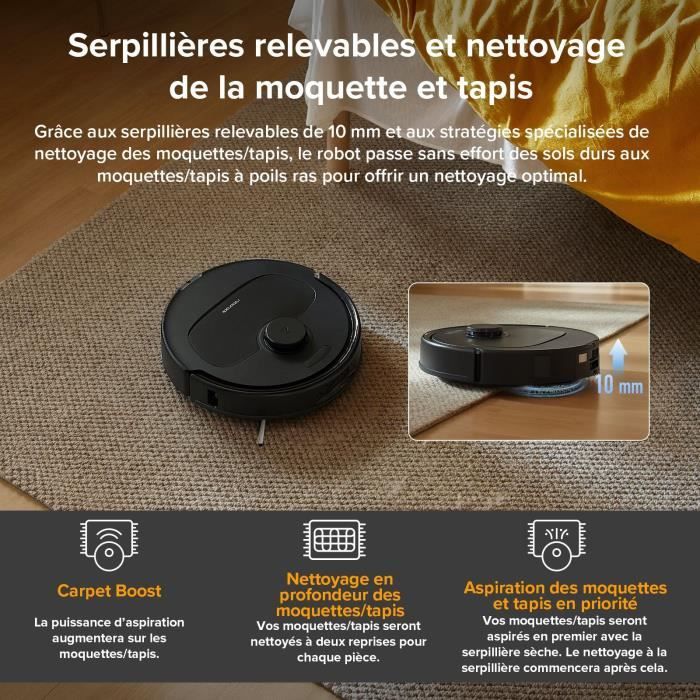 ROBOROCK QR 598 - Robot Vacuum Cleaner and Mop - 8000 Pa - Multifunctional Docking Station