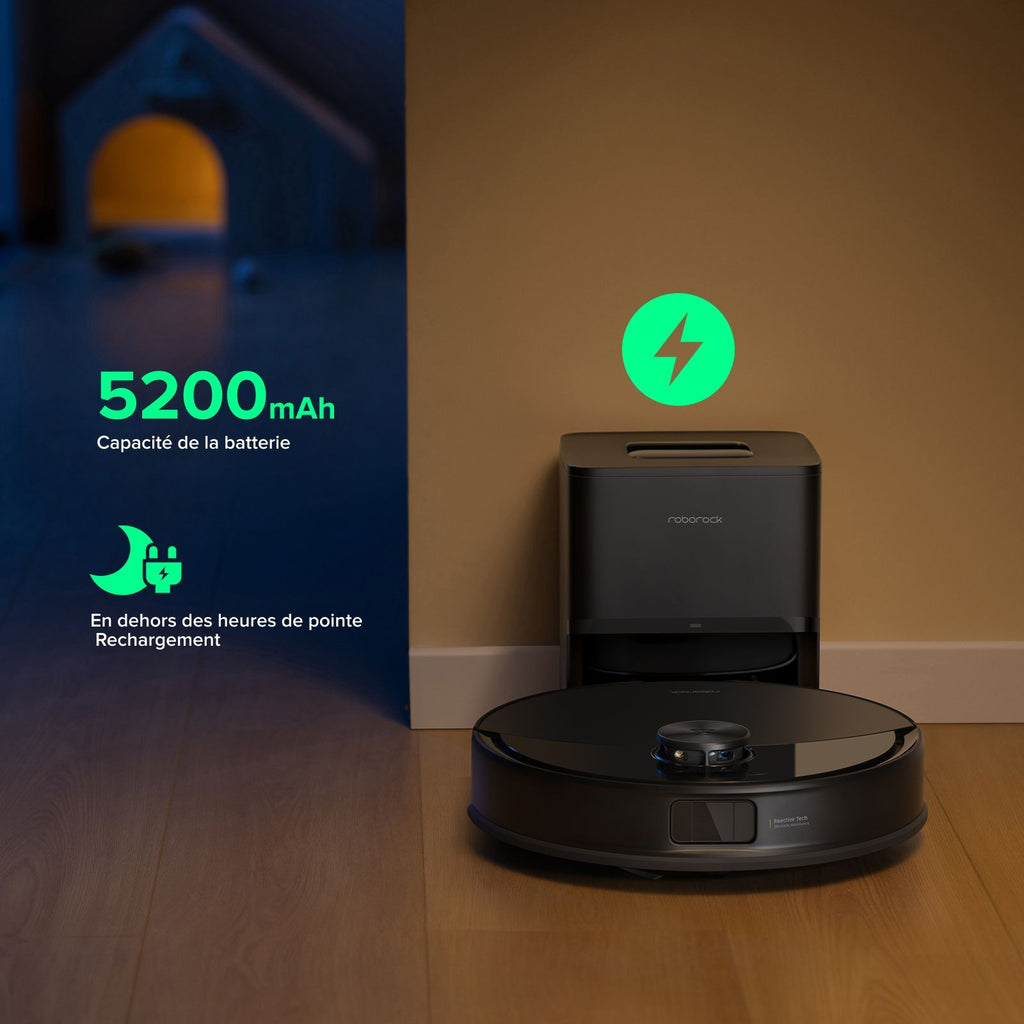 ROBOROCK Q10 VF+ - Robot Vacuum Cleaner and Mop - 10000 Pa - 150 min Battery Life - Automatic Emptying Station