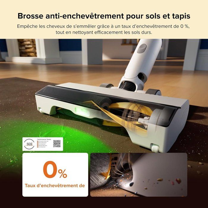 ROBOROCK H60 HUB Cordless Stick Vacuum Cleaner - Automatic Emptying Station - 60 Min - 115 AW