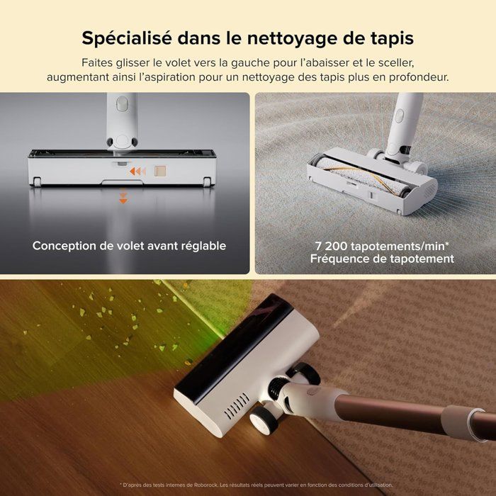 ROBOROCK H60 HUB Cordless Stick Vacuum Cleaner - Automatic Emptying Station - 60 Min - 115 AW