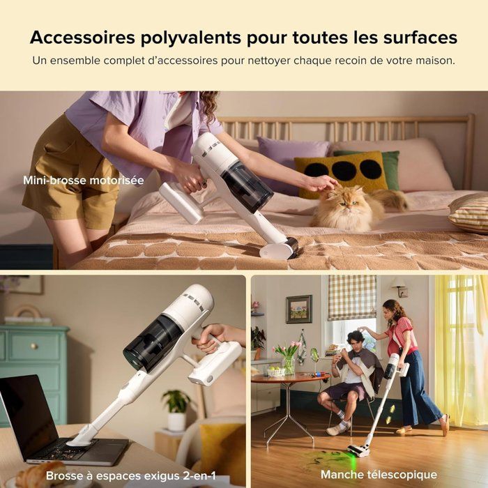 ROBOROCK H60 HUB Cordless Stick Vacuum Cleaner - Automatic Emptying Station - 60 Min - 115 AW