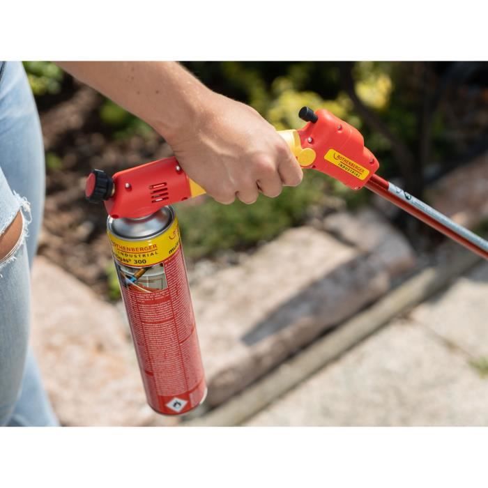 ROTHENBERGER Premium Wide Nozzle Weed Burner - 990°C - Ø40 mm - Red and Yellow