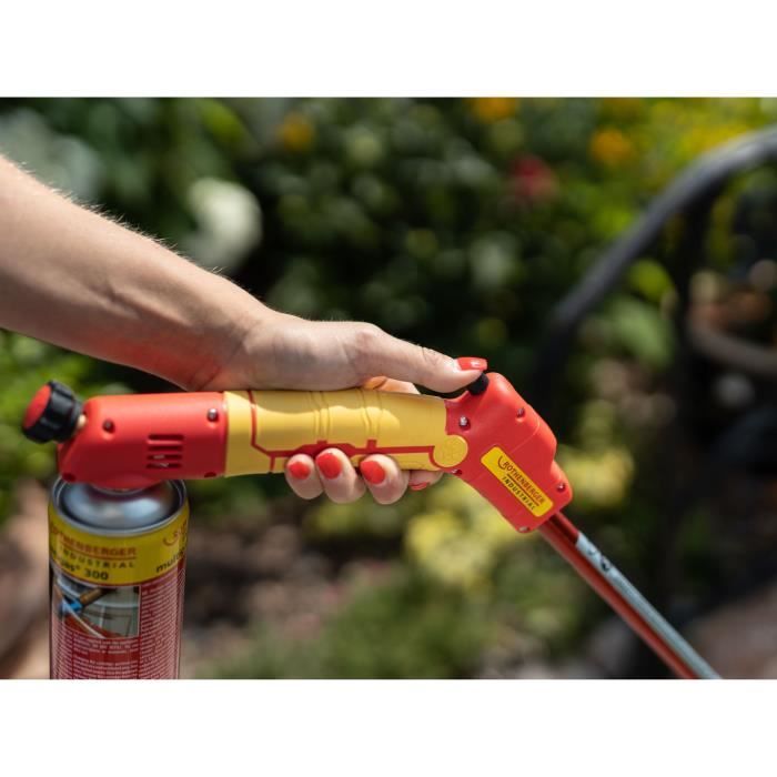 ROTHENBERGER Premium Wide Nozzle Weed Burner - 990°C - Ø40 mm - Red and Yellow