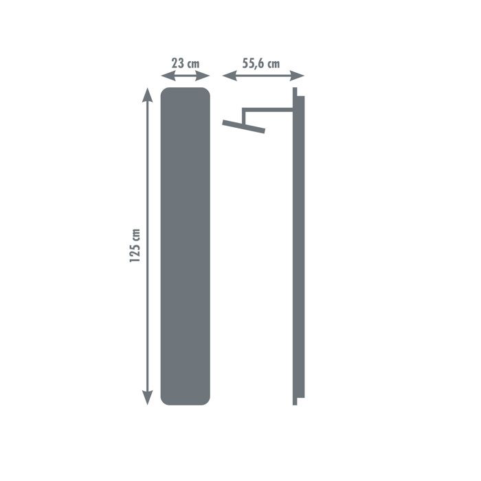 Edouard Rousseau Shower Column - ERIS with Faucet - Anthracite Grey