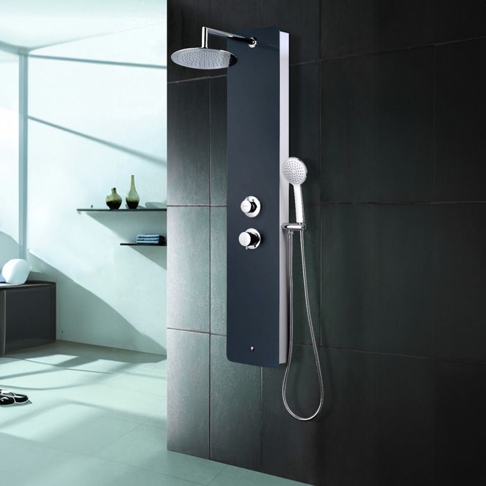 Edouard Rousseau Shower Column - ERIS with Faucet - Anthracite Grey