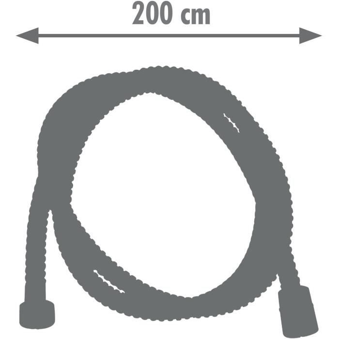 ROUSSEAU Shower Hose 2 m Chrome-Plated Stainless Steel