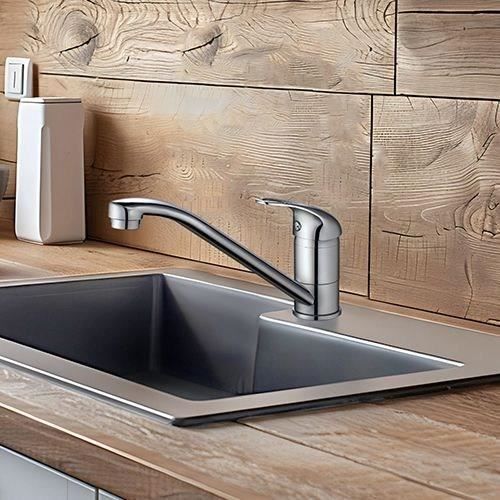 EDOUARD ROUSSEAU Kitchen Sink Mixer Tap - Joker - Chrome - Reduced Flow - Swivel Spout