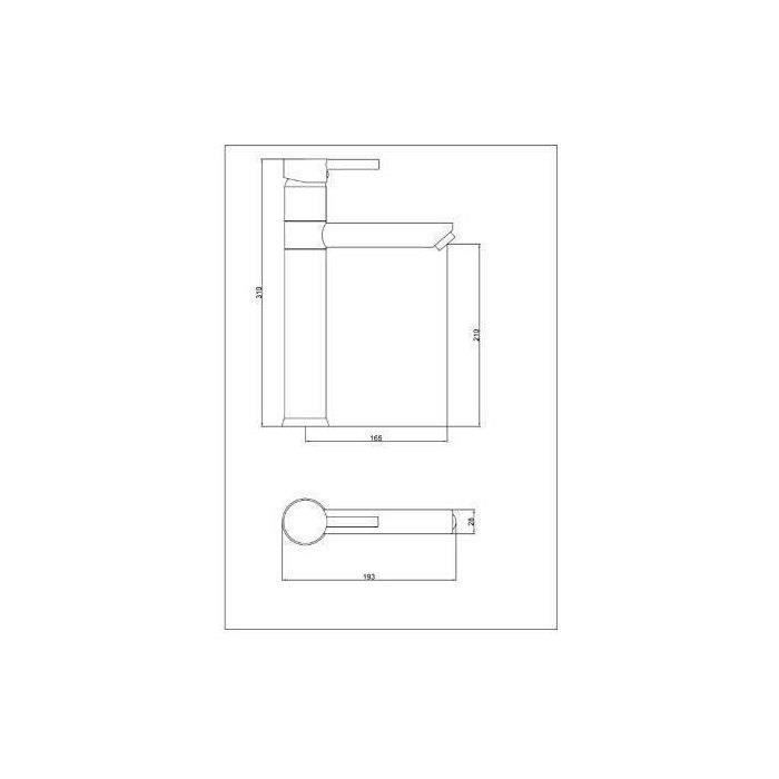 ROUSSEAU DOVER High Basin Mixer Tap - Chrome - Eco-Stop
