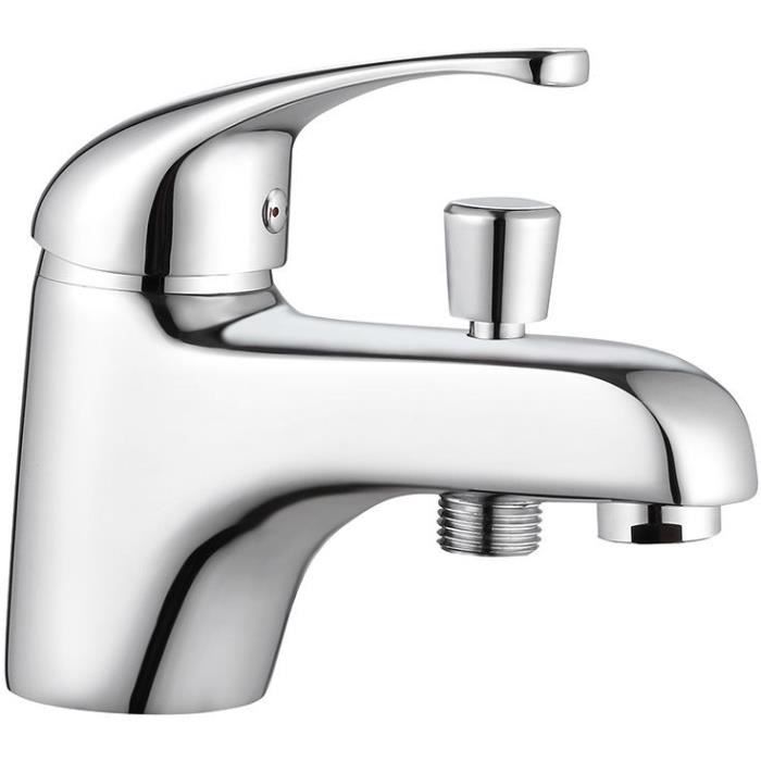 ROUSSEAU CARDIFF Single-Hole Chrome Bath/Shower Mixer Tap - Water Saving