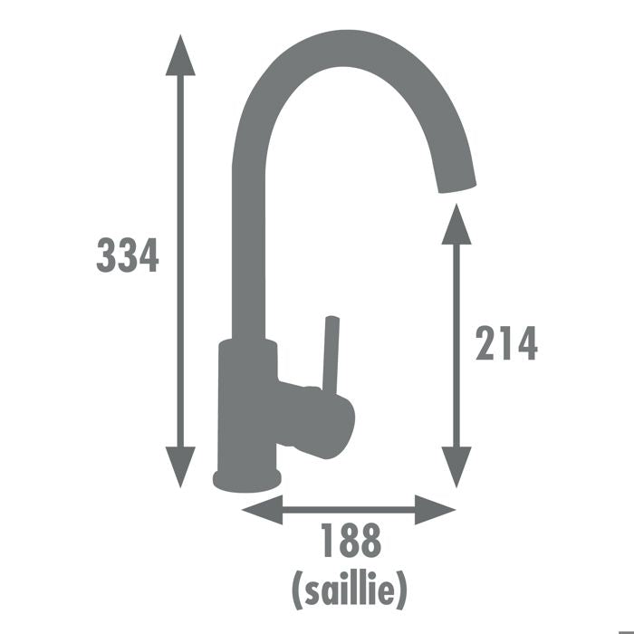 Edouard Rousseau - KOBEN Kitchen Sink Mixer Tap - Black