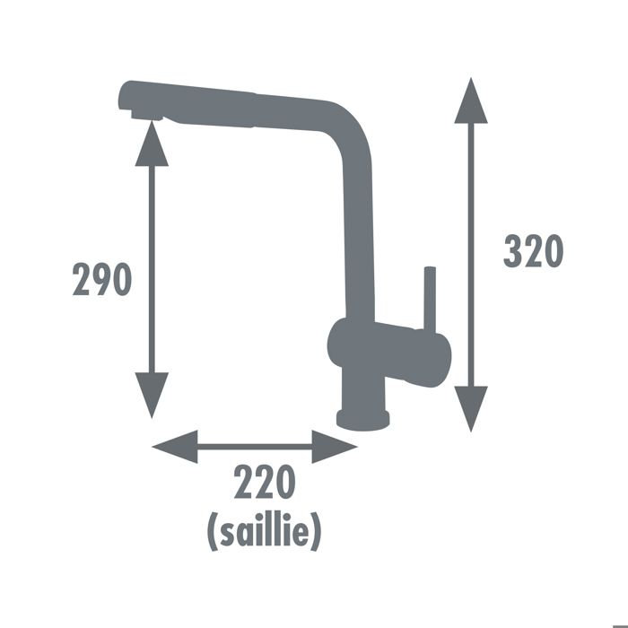 Edouard Rousseau - MATSOUKO Kitchen Sink Mixer Tap - Black
