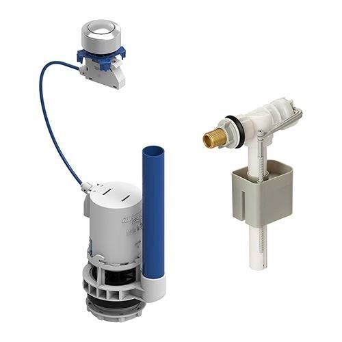 ROUSSEAU Toilet Tank Float Valve and Mechanism Kit - Brass Fitting - Adjustable Height 190-490 mm