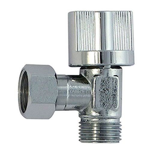 ROUSSEAU Angle Stop Valve - 3/8" Male/Female - Chrome-Plated Brass