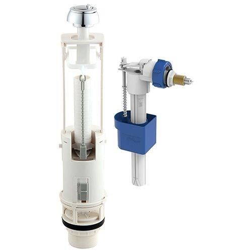 ROUSSEAU Toilet Mechanism Kit with Side-mounted Float Valve - 3/6 L - NF Certified