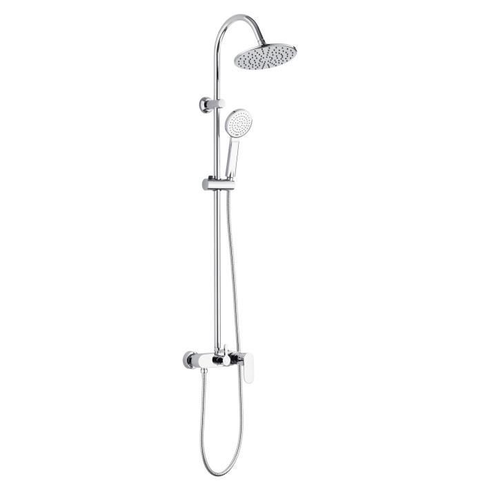 ROUSSEAU Dakota Shower Column with Mechanical Mixer Tap - Chrome