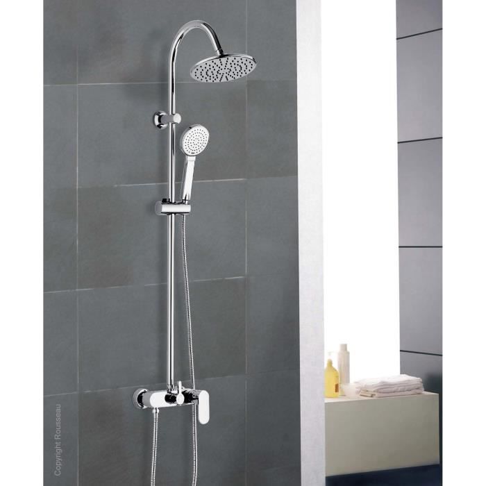 ROUSSEAU Dakota Shower Column with Mechanical Mixer Tap - Chrome