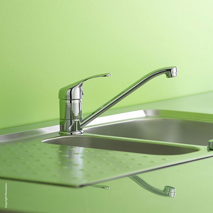 Edouard Rousseau RAVEA Kitchen Sink Mixer Tap - Made in France - NF Certified - Chrome Finish