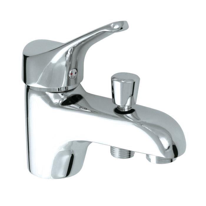 ROUSSEAU Edinburgh Mechanical Bath and Shower Mixer Tap - 40 mm Ceramic Cartridge - Single Hole