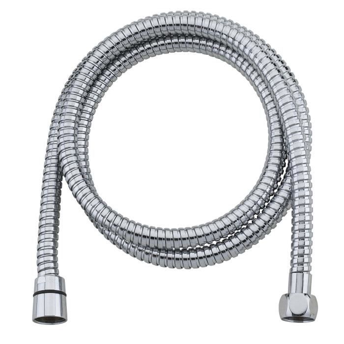 ROUSSEAU Shower Hose - 2.0 m - Stainless Steel Chrome - NF Double Stapling