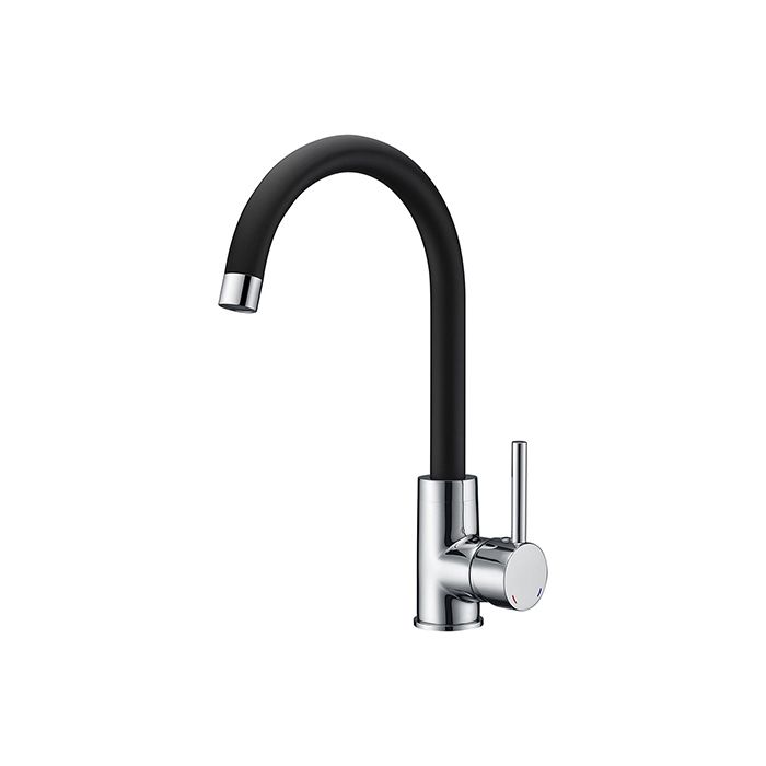 Edouard Rousseau - ILO Kitchen Sink Mixer Tap - Two-tone Black/Chrome