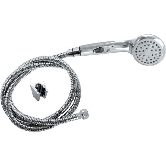 ROUSSEAU Heko Shower Head 1 Jet Flexible Hose Chrome