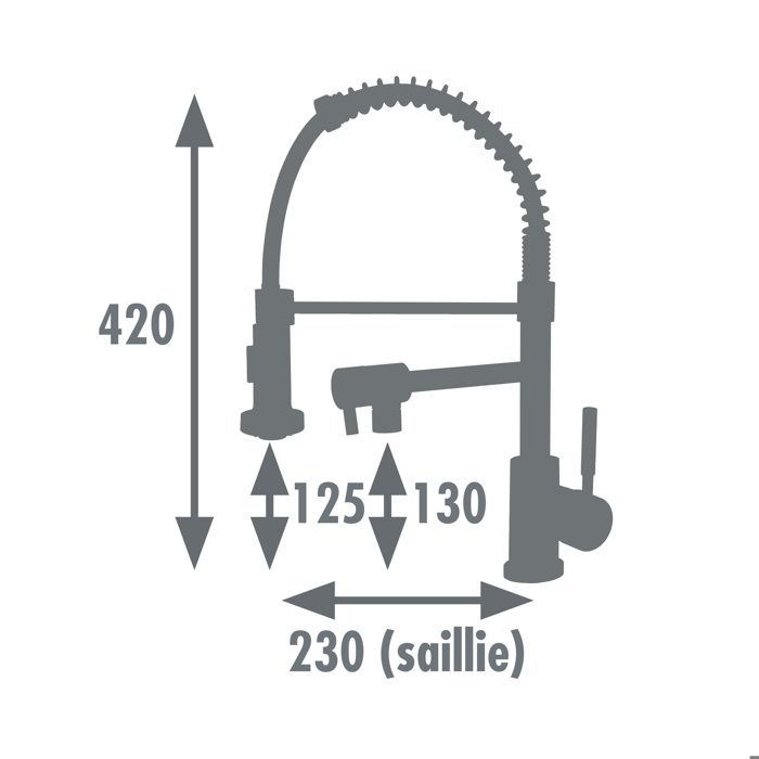 Edouard Rousseau - MINI STOLI Kitchen Sink Mixer Tap - Chrome