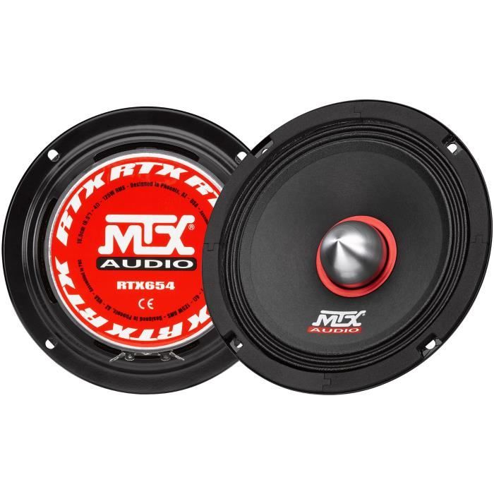 MTX RTX654 Mid-Range Speaker, 16.5 cm, 125W RMS, Sold Individually
