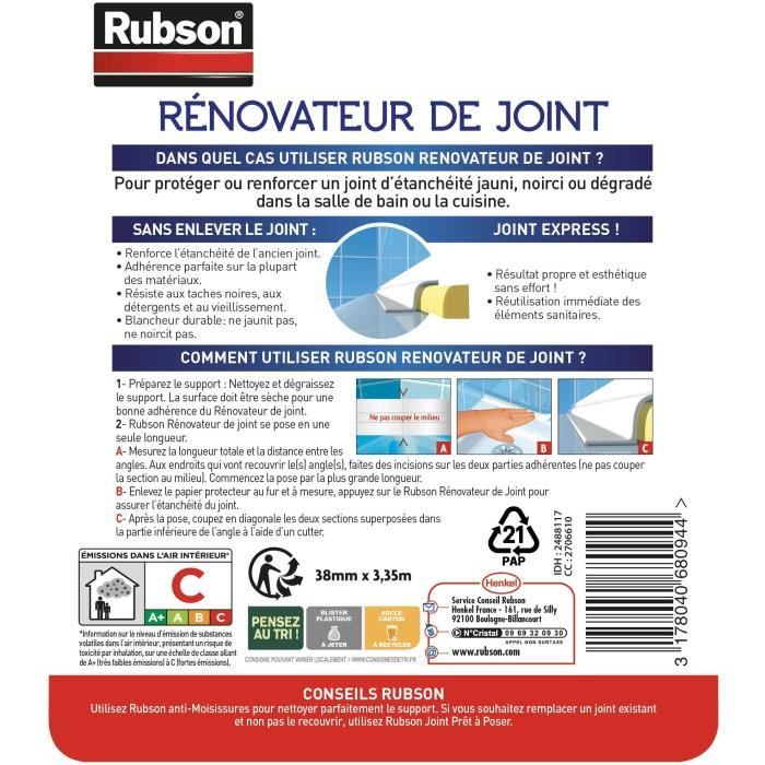RUBSON Healthy Renov'Joint - Roll - 38 mm x 3.35 m