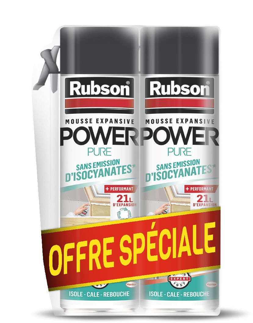Rubson Expanding Foam - Insulation Foam - 21 L Expansion - For Filling Gaps and Cavities