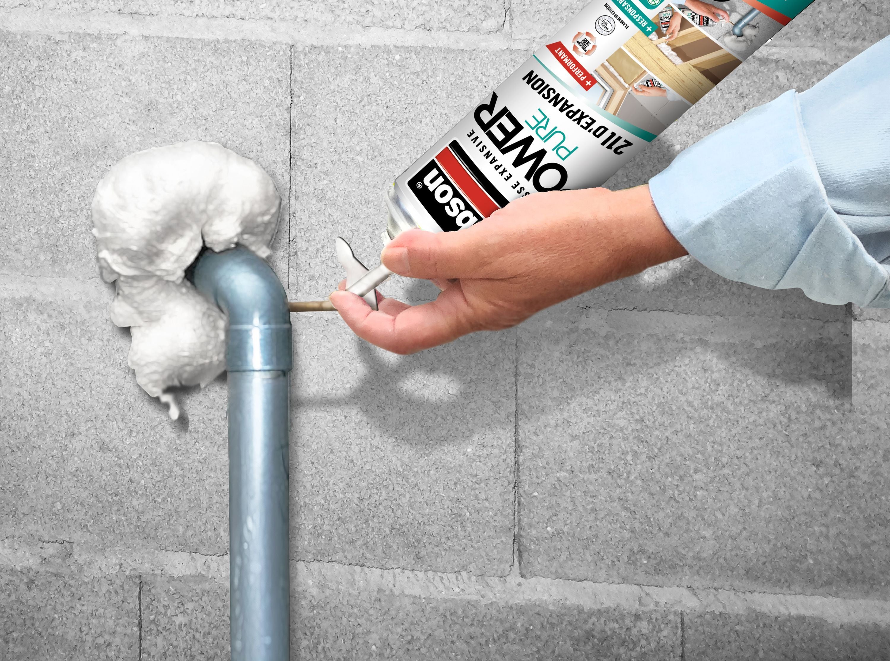 Rubson Expanding Foam - Insulation Foam - 21 L Expansion - For Filling Gaps and Cavities