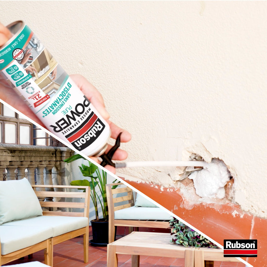 Rubson Expanding Foam - Insulation Foam - 21 L Expansion - For Filling Gaps and Cavities